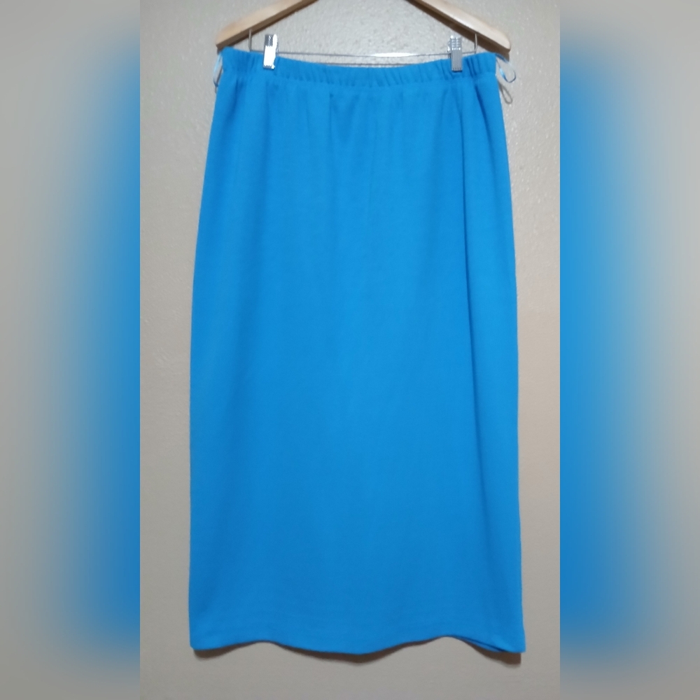 Women's Blue Maxi Knit Skirt